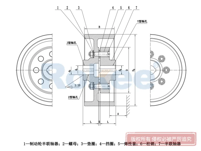 LTZ联轴器,TLL联轴器,LTZ弹性套柱销联轴器,TLL弹性套柱销联轴器,LTZ弹性联轴器,TLL弹性联轴器